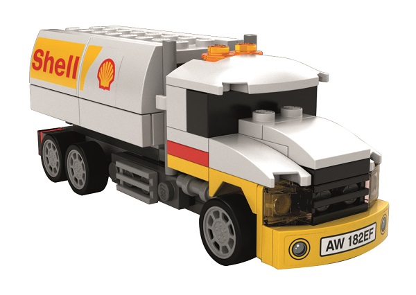 Naponta több mint 40 000 töltőállomásra szállítanak Shell tartálykocsik üzemanyagot világszerte. A limitált kiadású tartálykocsi 93 LEGO® kockából áll