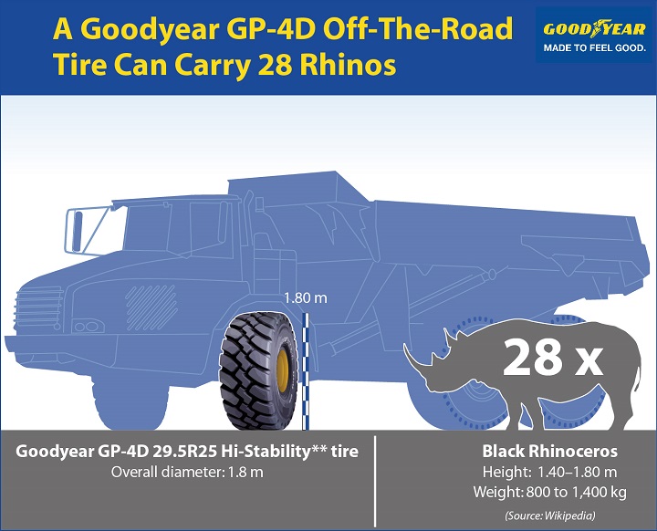Mi a közös egy Goodyear GP-4D abroncsban és egy orrszarvúban?