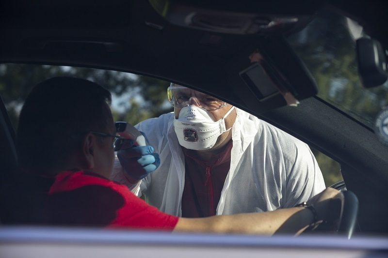 Koronavírus  Határellenõrzés a magyar-szlovén határon