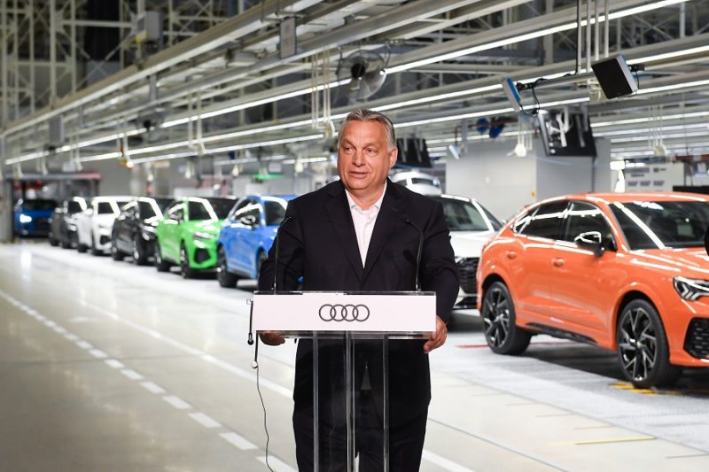 Orbán Viktor látogatása a győri Audi-gyárban