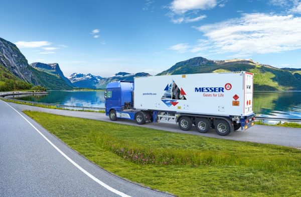 Messer hydrogen truck