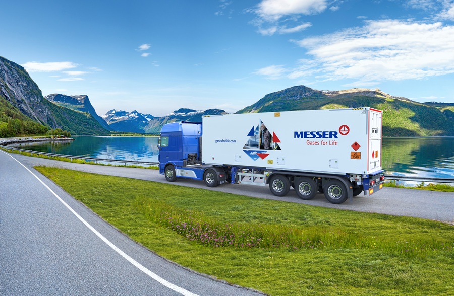 Messer hydrogen truck